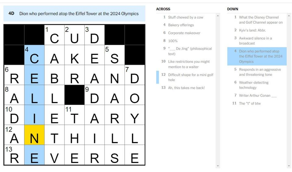 Mini Crossword